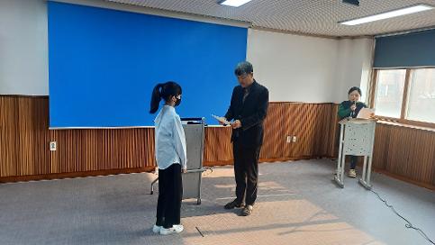 1학기 학생자치임원 당선증 수여식(2026. 3. 9)